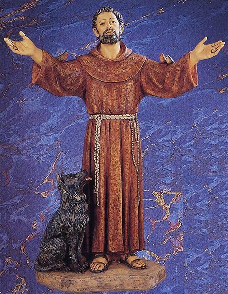 Saint Francis By Fontanini Statue